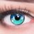 Meralens farbige Kontaktlinsen Anime Arc 3 Blue crazy fun blaue Jahreslinsen 1 Paar ohne Stärke mit gratis Linsenbehälter – Top Qualität für Fasching, Karneval, Halloween, Cosplay