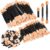 150 Stück Lidschatten Applikator, Lidschattenpinsel, Make-up Applikator Pinsel, Kosmetische Pinsel, Professionelle Doppel-kopf Lidschatten Augenstäbe Pinsel für Frauen Make-Up, 3 Länge