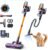 Fieety Battery Vacuum Cleaner 55 KPa/650 W/80 Min, 1.8 L Wireless Vacuum Cleaner with Automatic Mode, 1.5 m Hose, Wall Charging Station, Fragrance Function, Ultrasound for Pet Hair/Carpets/Hard Floors