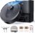 Proscenic Q8 Max Saugroboter mit Wischfunktion, Staubsauger Roboter mit Absaugstation, 5000Pa Saugkraft 3L Staubbeutel 250mL Wassertank, Roboterstaubsauger Steuerung über APP Alexa Google Siri FTTT