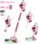 Dzaki Cordless Vacuum Cleaner 50,000 Pa, 55 Min. Running Time, Self-Standing, Touch Display, Anti-Tangle Brush, LED Light, Brushless Motor – for Pet Hair, Allergy Sufferers, Carpets, Hard Floors