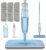 Wischer mit Sprühfunktion, MEXERRIS Sprühwischer Bodenwischer mit Wassertank 360 Grad Rotierender Wischmopp Spray Mop Wischer Boden mit 3 Waschbaren Mikrofaser Pads für alle Böden