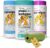 Donny & Dev 【Haustier-Hygiene-Kit】Petkin Haustiertücher für Hunde und Katzen Essentials für die Reinigung von Augen, Ohren und Zähnen, mit grünen Kotbeuteln für Katzenstreu und Hundespaziergänge