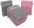 Betz 10 Stück Waschhandschuhe Premium 100% Baumwolle Waschlappen Set 16×21 cm Farbe Altrosa und anthrazit