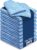 wolk Mikrofasertücher – 10 Stück – Größe: 40 x 40 cm – Farbe: blau – Material: Polyester/Polyamid – Lappen, Reinigungstücher, Putztücher – Bad, Kuche, Gastronomie
