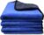 Kemes Mikrofasertücher Auto 3 Stück 500 GSM Poliertuch Lackpflege – extrem saugstark und schonend weich für die Pflege von Auto und Motorrad Trocknen, Polieren – 30 x 30 cm (3PCS) Blau